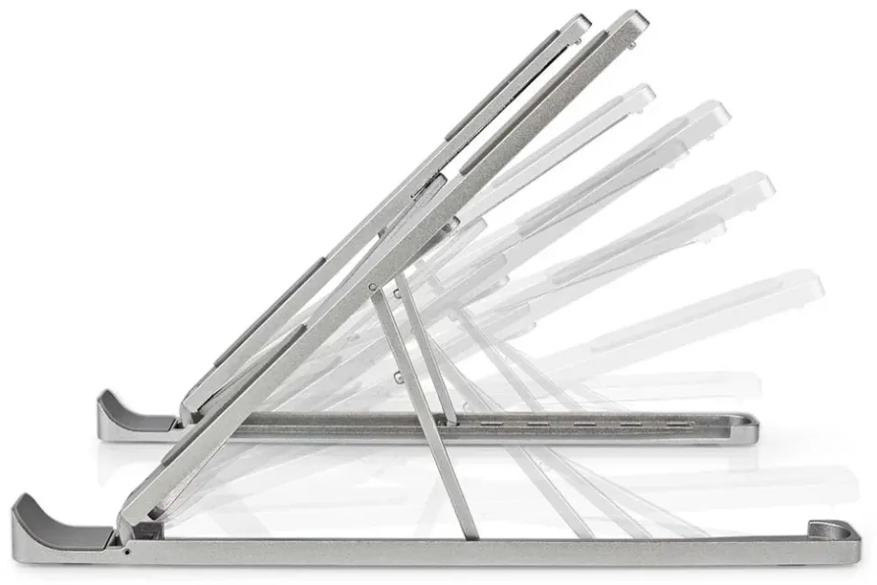 Nedis NBSTND100SI - Stojan na Notebook| Počet úhlů: 6 | 17 " | Bez Osvětlení