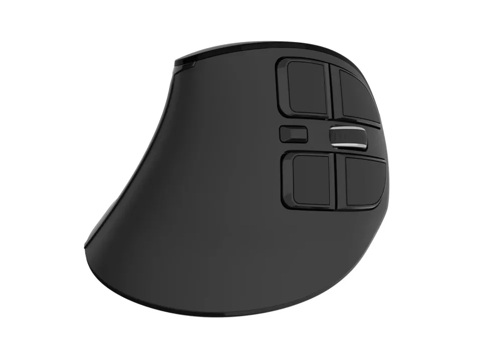 Vertikální bezdrátová myš Natec EUPHONIE PRO/Vertikální/Blue Sense/Pro praváky/2 400 DPI/USB+BT/Čern