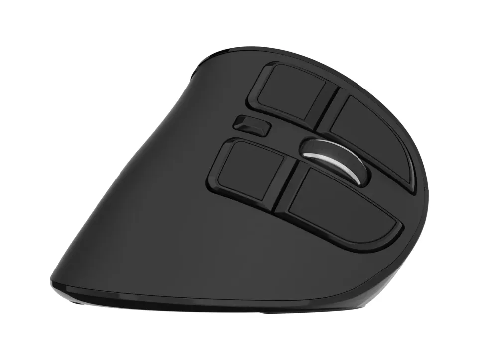 Vertikální bezdrátová myš Natec EUPHONIE PRO/Vertikální/Blue Sense/Pro praváky/2 400 DPI/USB+BT/Čern