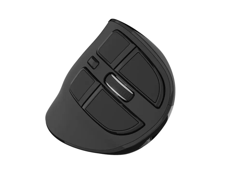 Vertikální bezdrátová myš Natec EUPHONIE PRO/Vertikální/Blue Sense/Pro praváky/2 400 DPI/USB+BT/Čern