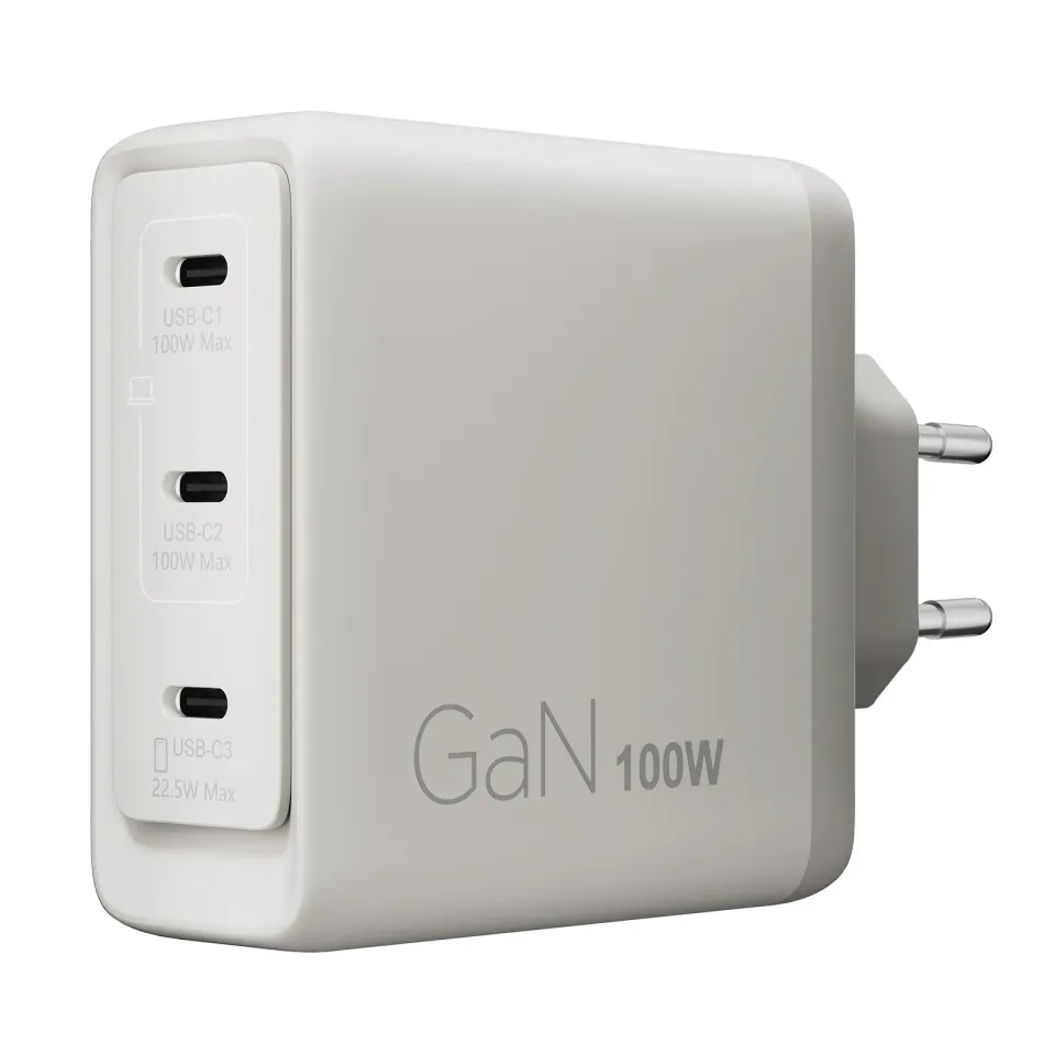 Lenovo CONS Multi-port USB-C 100W GaN Charger = napájecí adaptér s 3x UBS-C v b