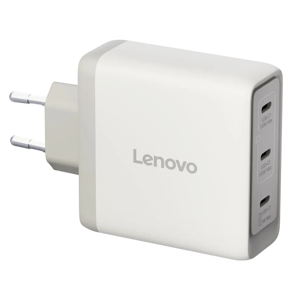 Lenovo CONS Multi-port USB-C 100W GaN Charger = napájecí adaptér s 3x UBS-C v b
