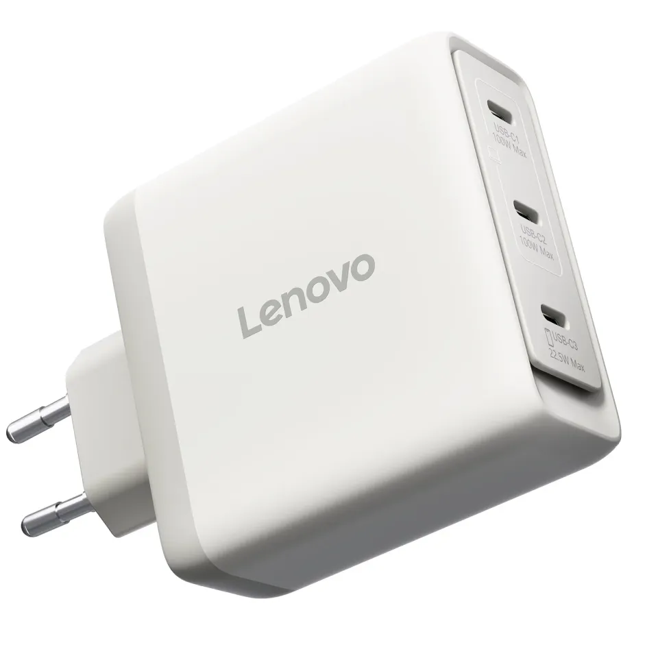 Lenovo CONS Multi-port USB-C 100W GaN Charger = napájecí adaptér s 3x UBS-C v b