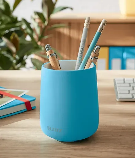 LEITZ Kelímek na tužky Cosy, klidná modrá