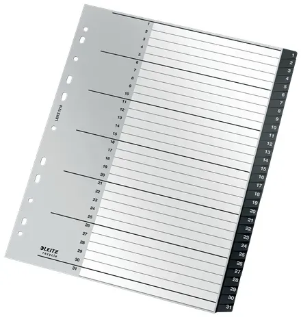 LEITZ Ekologické rejstříky RECYCLE 1-31 A4 PP