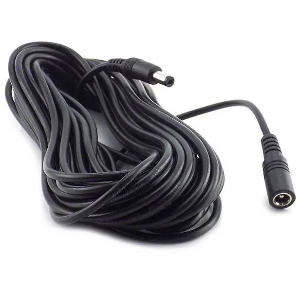 EZVIZ prodlužovací venkovní napájecí kabel k IP kamerám/ 1× DC 5,5 mm male/ 1× DC 5,5 mm female/ délka 5m/ černý