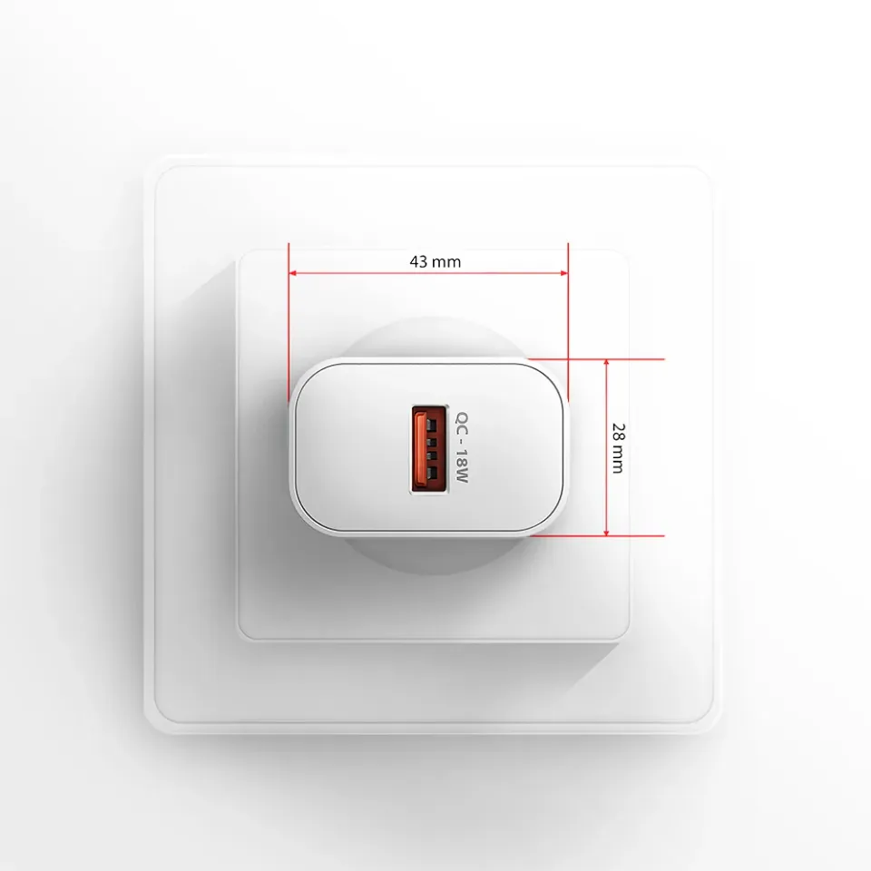 AXAGON ACU-QC18W, Nabíječka do sítě 18W, 1x port USB-A, QC3.0/AFC/Apple, bílá