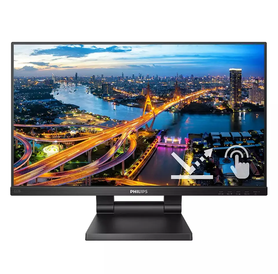 Philips LCD 222B1TC 21,5" 16:9 IPS Touch/1920x1080@75Hz/4ms/250cd/VGA/HDMI/DP/3x