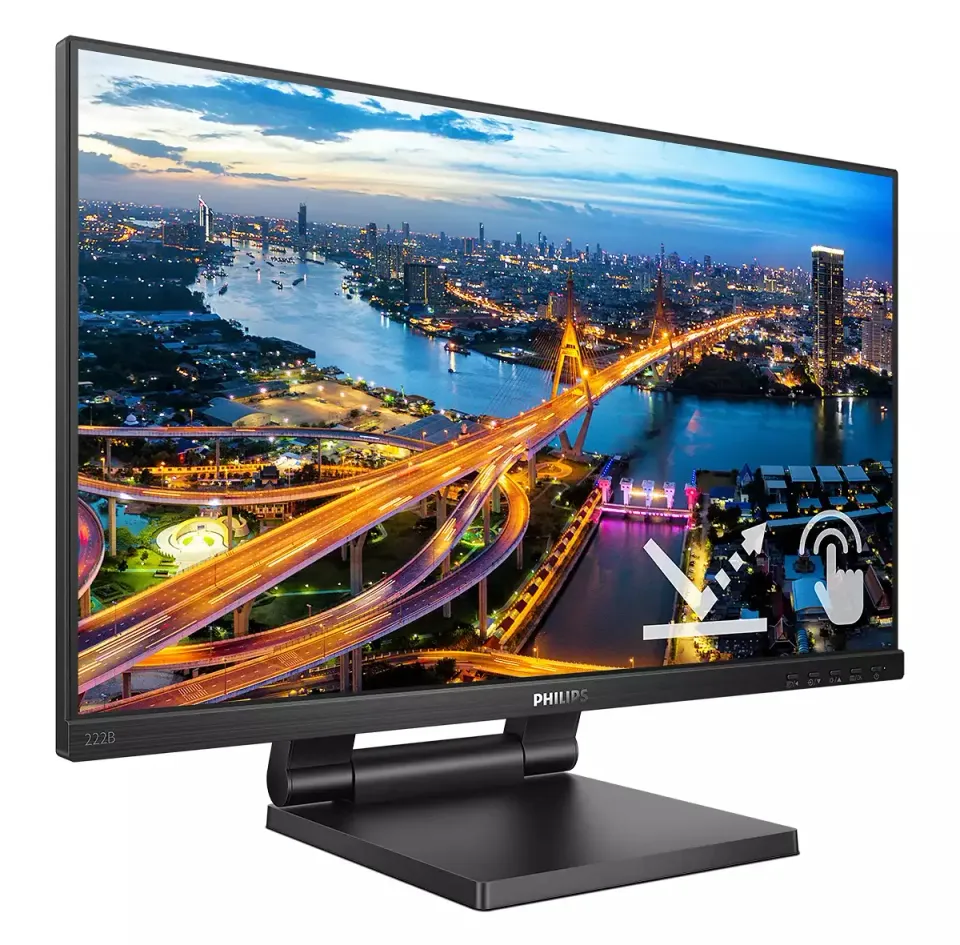 Philips LCD 222B1TC 21,5" 16:9 IPS Touch/1920x1080@75Hz/4ms/250cd/VGA/HDMI/DP/3x