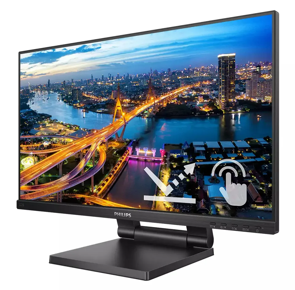 Philips LCD 222B1TC 21,5" 16:9 IPS Touch/1920x1080@75Hz/4ms/250cd/VGA/HDMI/DP/3x