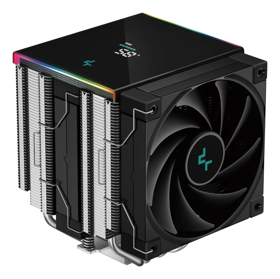 DEEPCOOL CPU Chladič AK620 DIGITAL SE, ARGB, 2x120mm, LGA1851, AM5, černá