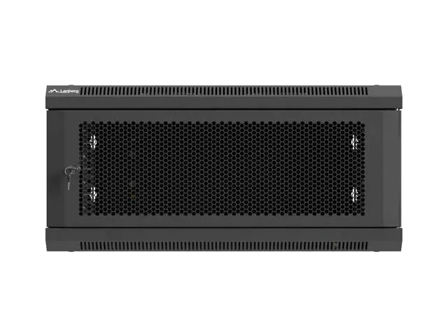 LANBERG NÁSTĚNNÁ INSTALAČNÍ SKŘÍŇ 19" 4U 600X600 ČERNÉ PERFOROVANÉ DVEŘE (PLOCHÉ BALENÍ)