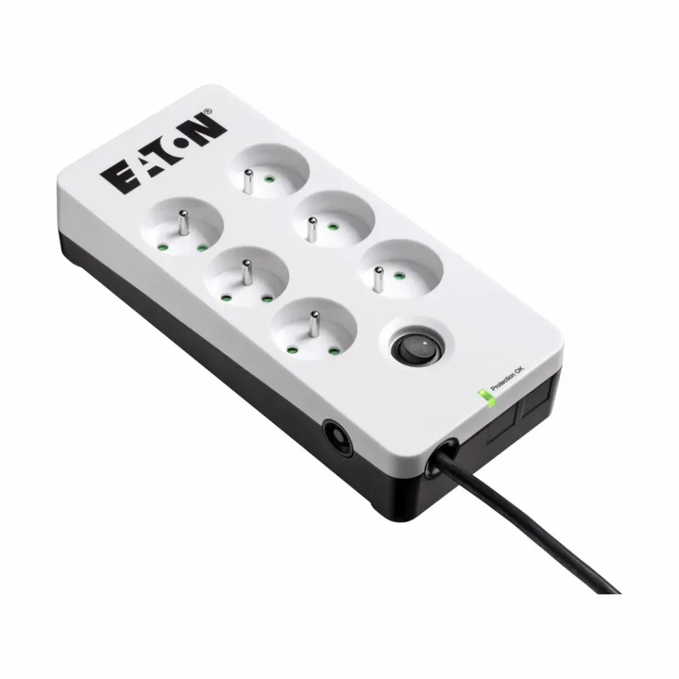 Eaton Protection Box 6 FR, přepěťová ochrana, 6 zásuvek, 1m