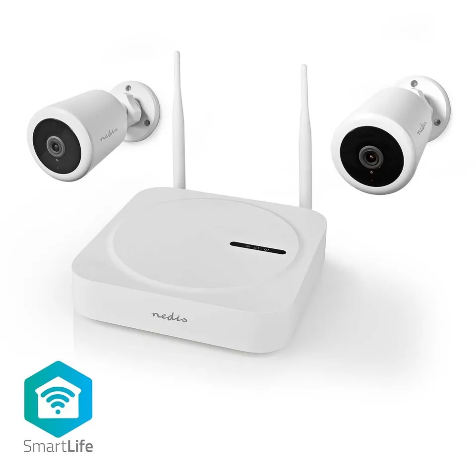 Nedis SLNVR201CWT - Bezdrátový kamerový systém SmartLife 2x Kamera | Full HD 108