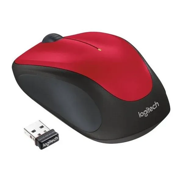 Logitech Wireless Mouse M235, red
