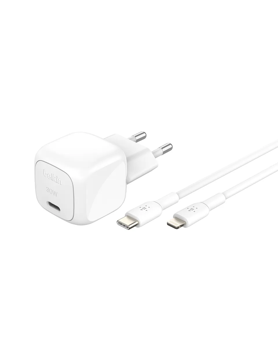 Belkin BOOST CHARGE 30W USB-C Power Delivery PPS nástěnná nabíječka + 1m USB-C n (WCA008kq1MWH-B5)