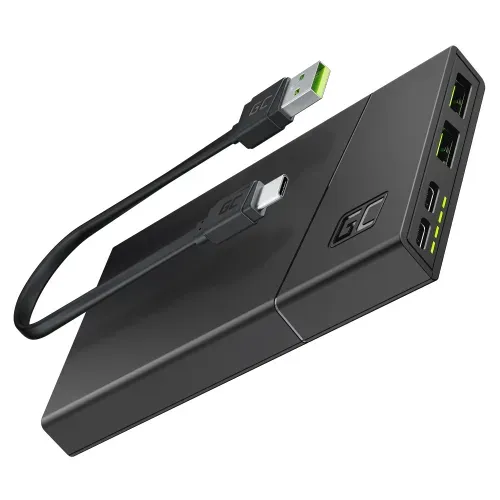 Green Cell Power Bank GC PowerPlay10S 10000mAh with fast charging 2x USB Ultra C