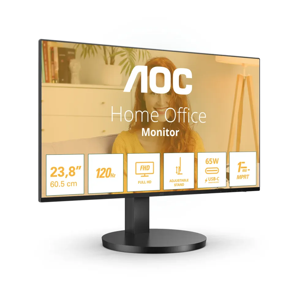 AOC LCD 27B3CF2 27" IPS/1920x1080@100Hz/1ms/250cd/HDMI/2xUSB/USB-C/Repro/HAS/VES