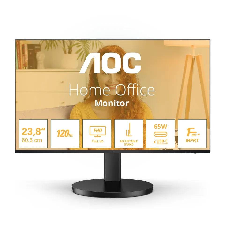 AOC LCD 27B3CF2 27" IPS/1920x1080@100Hz/1ms/250cd/HDMI/2xUSB/USB-C/Repro/HAS/VES