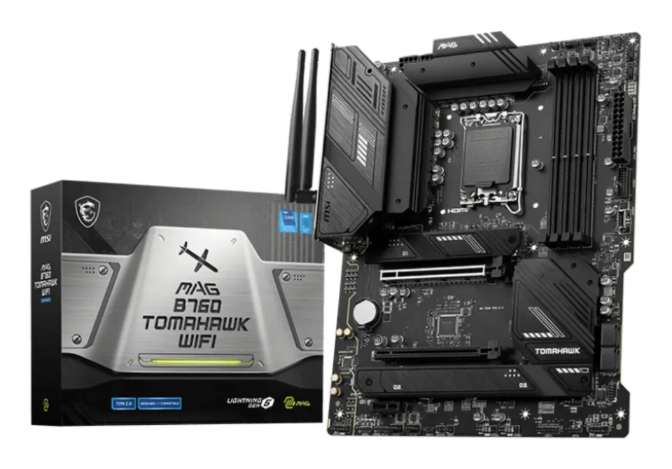 MSI MAG B760 TOMAHAWK WIFI, 1700, Intel B760, 4xDDR5, ATX