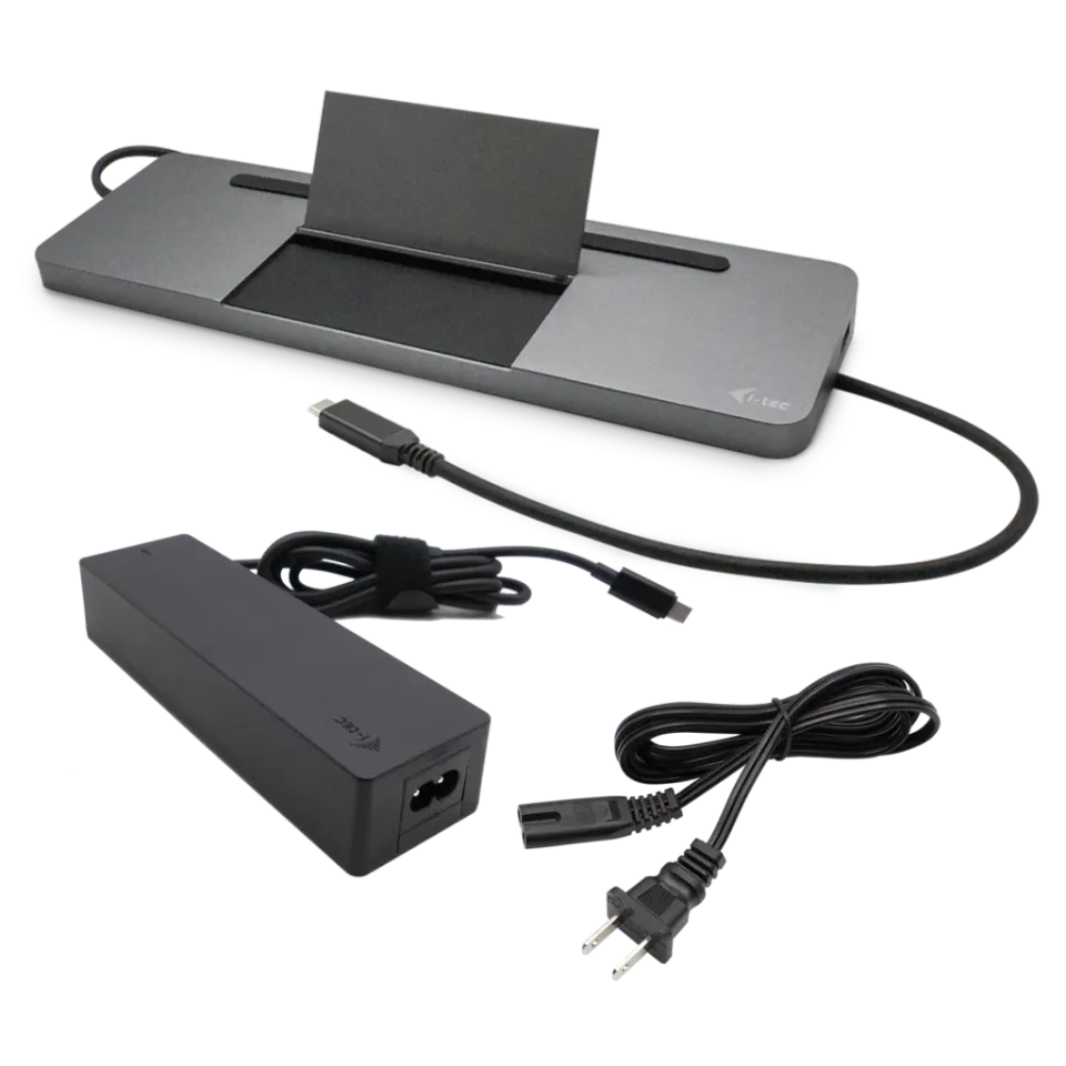 I-tec USB-C Metal Ergonomic 4K 3x Display Docking Station with Power Delivery 85