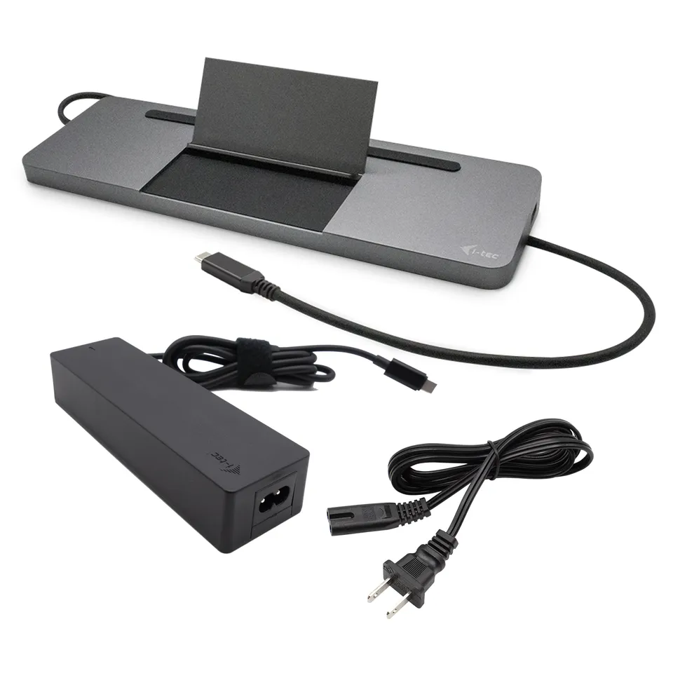 I-tec USB-C Metal Ergonomic 4K 3x Display Docking Station with Power Delivery 85