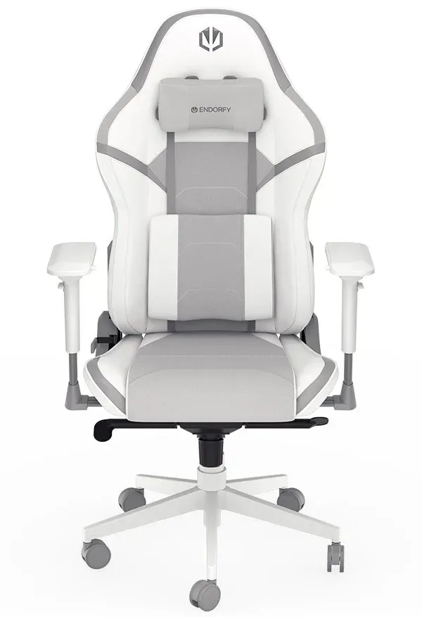Endorfy herní židle Scrim OWH/kůže + textil/bílá