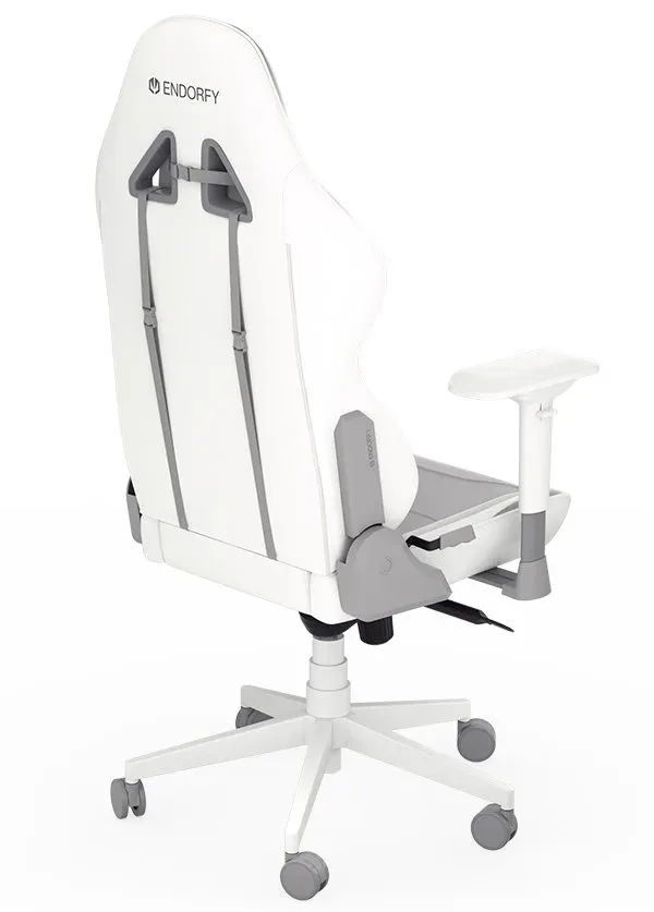 Endorfy herní židle Scrim OWH/kůže + textil/bílá