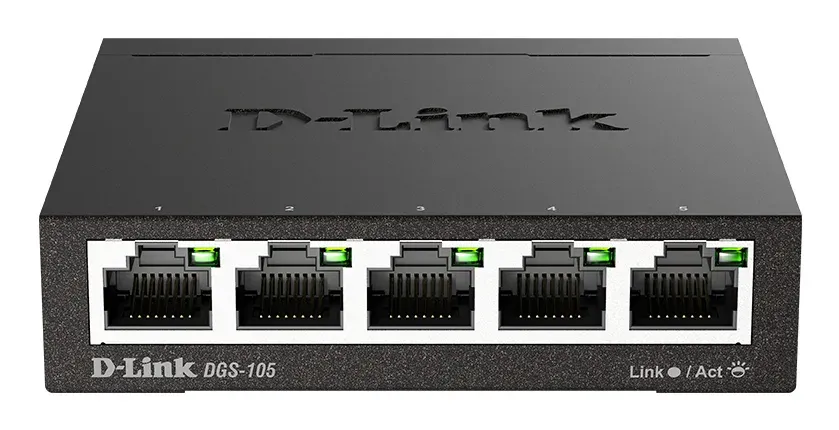 D-Link DGS-105 5-port Gigabit Metal Housing Desktop Switch
