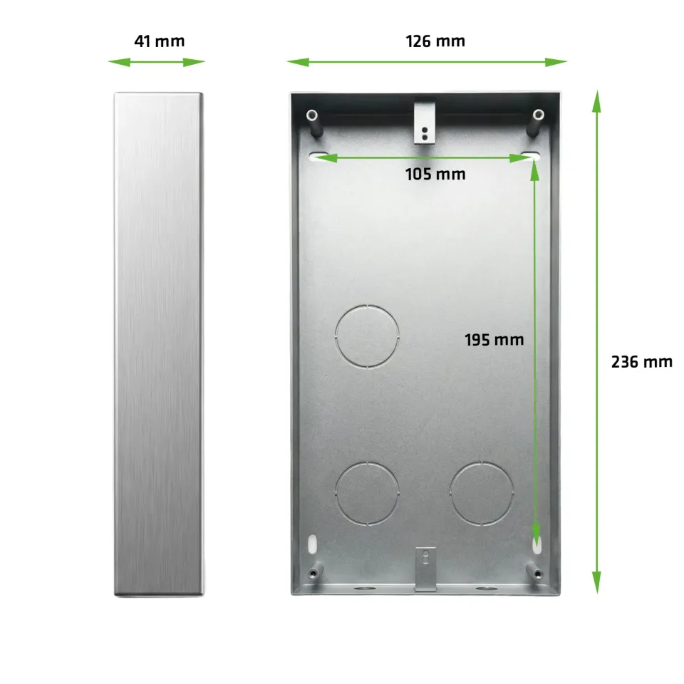 EVOLVEO DoorPhone ID Kovová povrchová montážní krabice pro venkovní jednotku