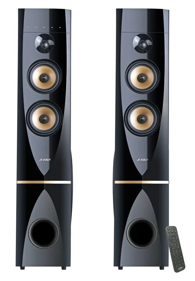 FENDA F&D repro T-88X/ 2.0/ 300W/ černé/ dřevěné/ BT4.2/ FM rádio/ USB/ optický vstup/ dálkové ovládání/ Karaoke
