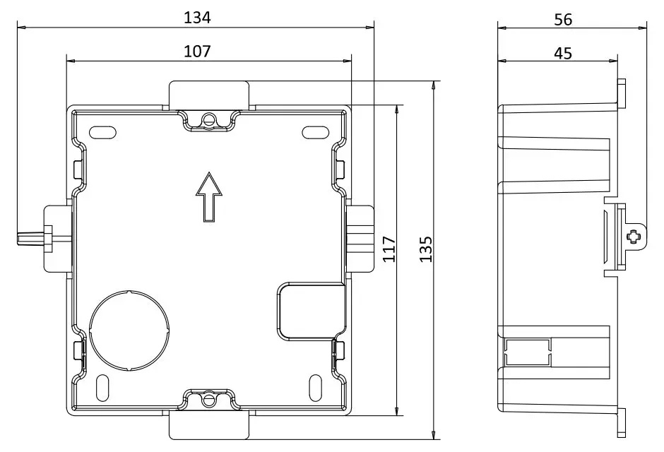 Hikvision DS-KD-ACF1/S - rámeček interkomu pro zápustnou montáž; nerez