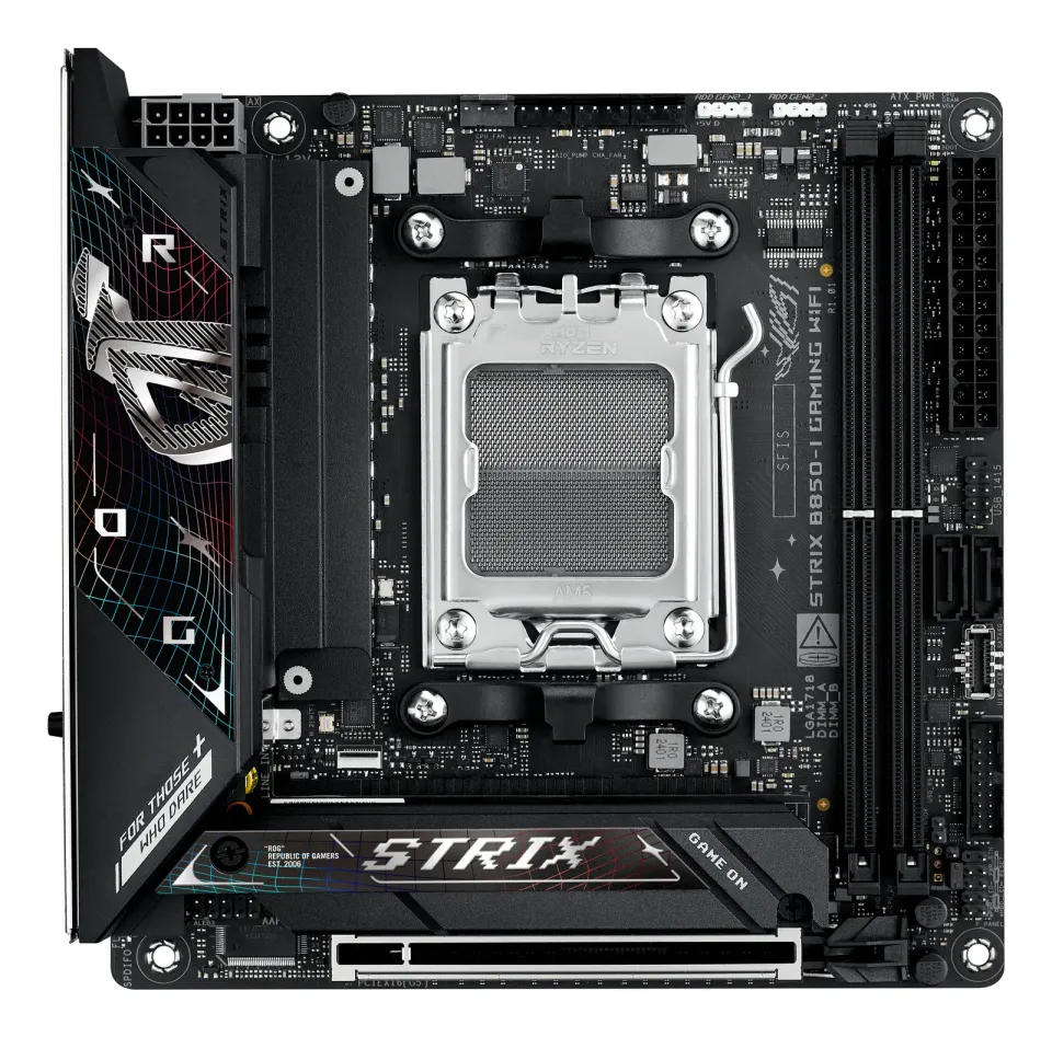ASUS MB Sc AM5 ROG STRIX B850-I GAMING WIFI, AMD B850, 2xDDR5, 1xUSB4, 1xHDMI, WiFi, Mini-ITX