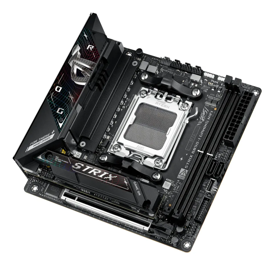 ASUS MB Sc AM5 ROG STRIX B850-I GAMING WIFI, AMD B850, 2xDDR5, 1xUSB4, 1xHDMI, WiFi, Mini-ITX