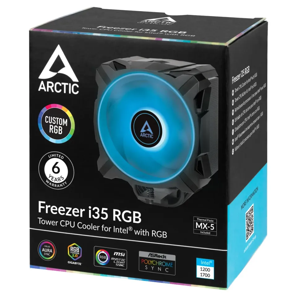 AKCE!!! - ARCTIC Freezer i35 RGB – CPU Cooler for Intel