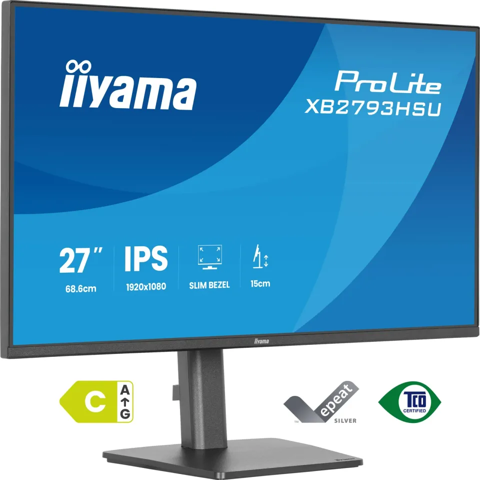 iiyama ProLite/XB2793HSU-B1/27"/IPS/FHD/120Hz/1ms/Černá/3R
