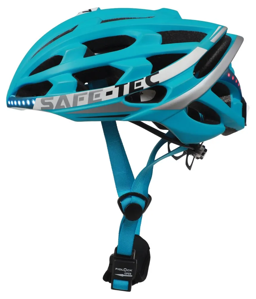 SAFE-TEC Chytrá Bluetooth helma/ Repro/ TYR 2 Turquoise XL