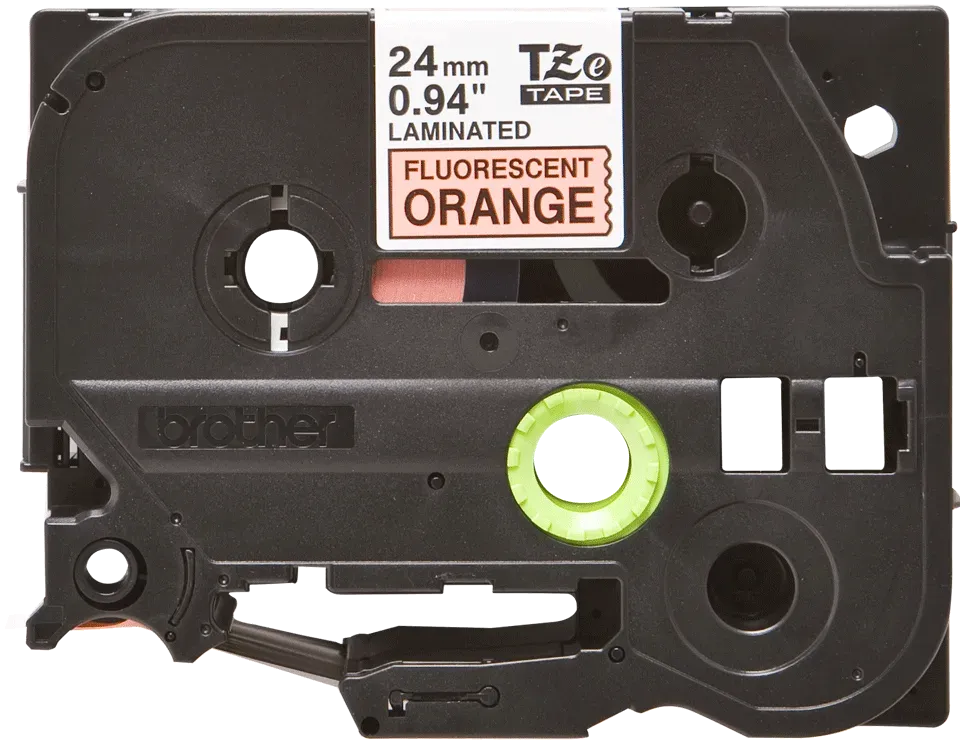 Brother - TZe-B51, signální oranžová / černá (24mm)