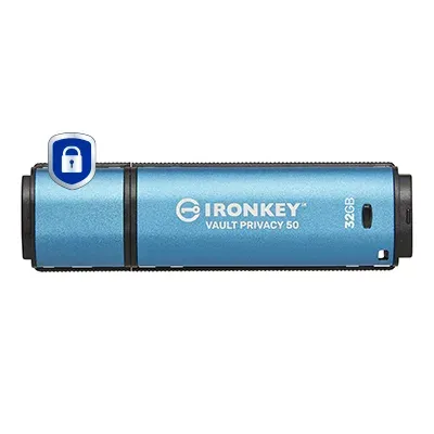 Kingston Flash Disk IronKey 32GB Vault Privacy 50 AES-256 Encrypted, FIPS 197