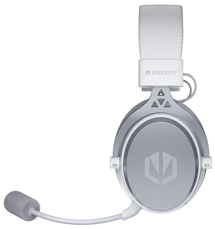 Endorfy headset VIRO Wireless Onyx White bezdrátový / dlouhá výdrž / 2,4GHz / BT / zvuk 7.1 / bílý