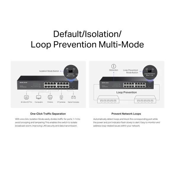 Mercusys MS116GS - 16portový gigabitový stolní/stojanový switch