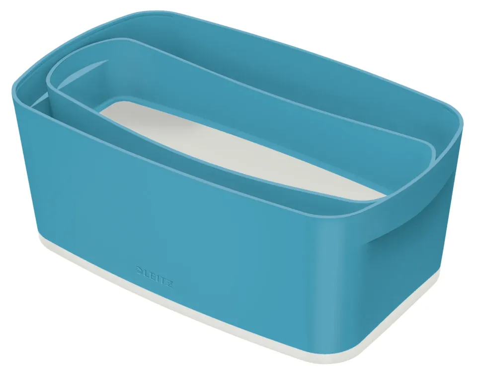 LEITZ Úložný box s víkem MyBox Cosy, velikost S, klidná modrá