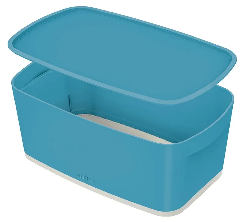 LEITZ Úložný box s víkem MyBox Cosy, velikost S, klidná modrá (52634061)