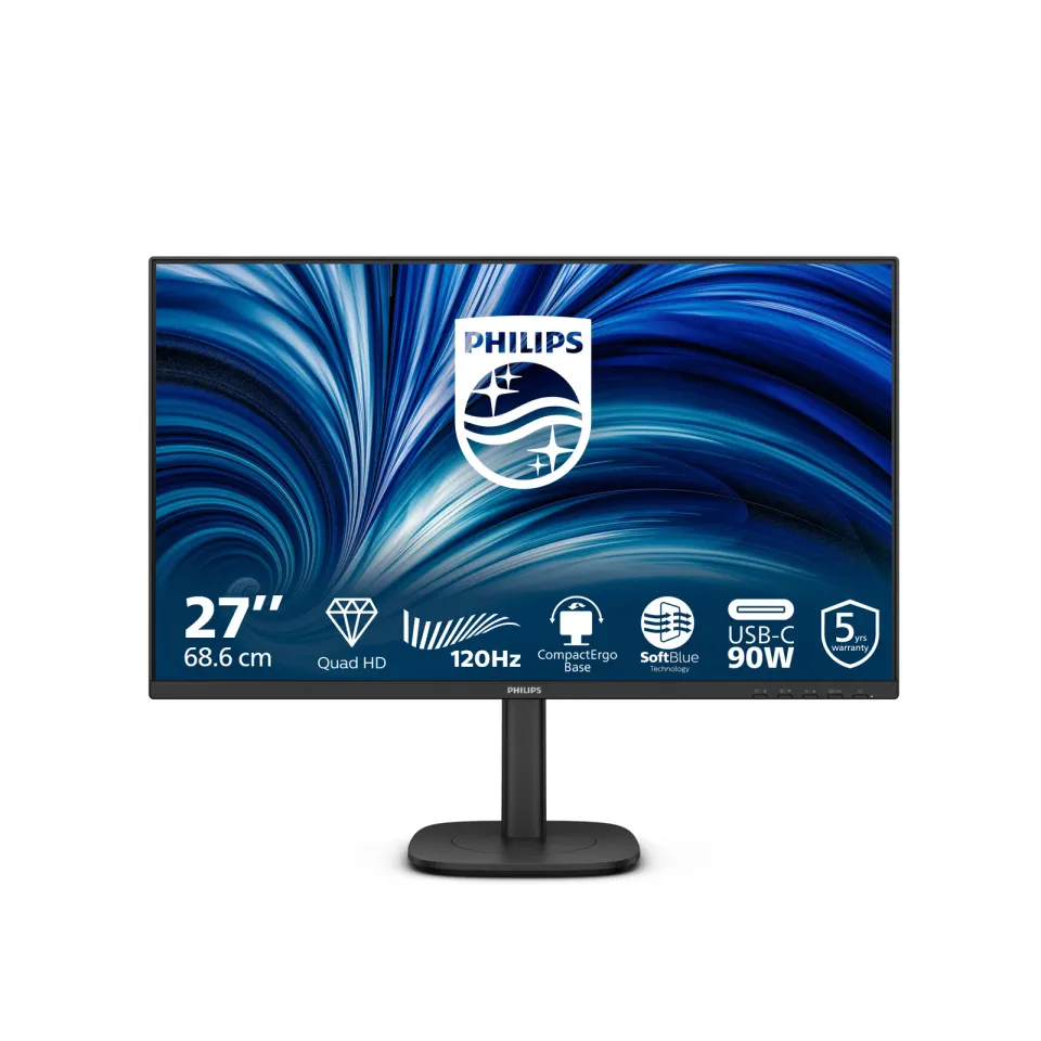 Philips LCD 27B2U3601 27" IPS/2560x1440@120Hz/4ms/350cd/HDMI/DP/4xUSB/USB-C dock
