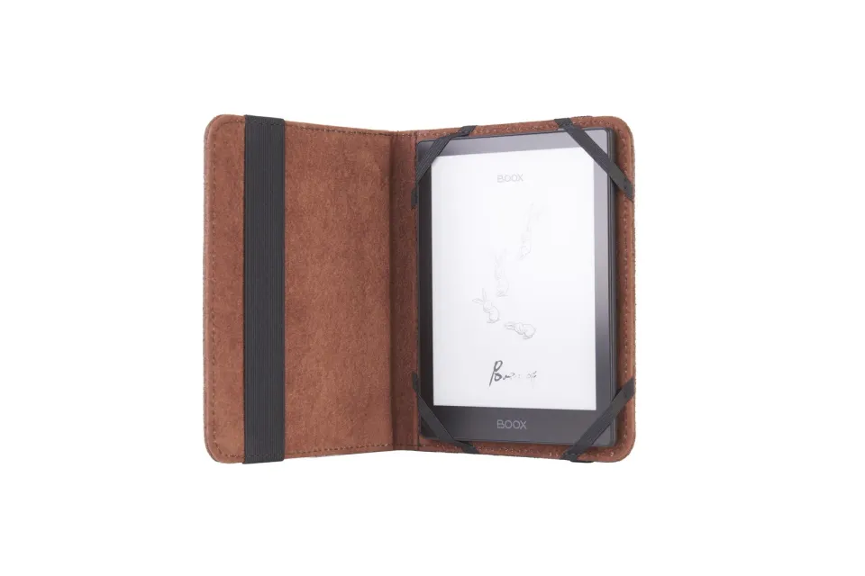 C-TECH PROTECT pouzdro z pravé kůže pro 6" zařízení, RLC-02, hnědé (Onyx Boox Go 6 a Poke 5)