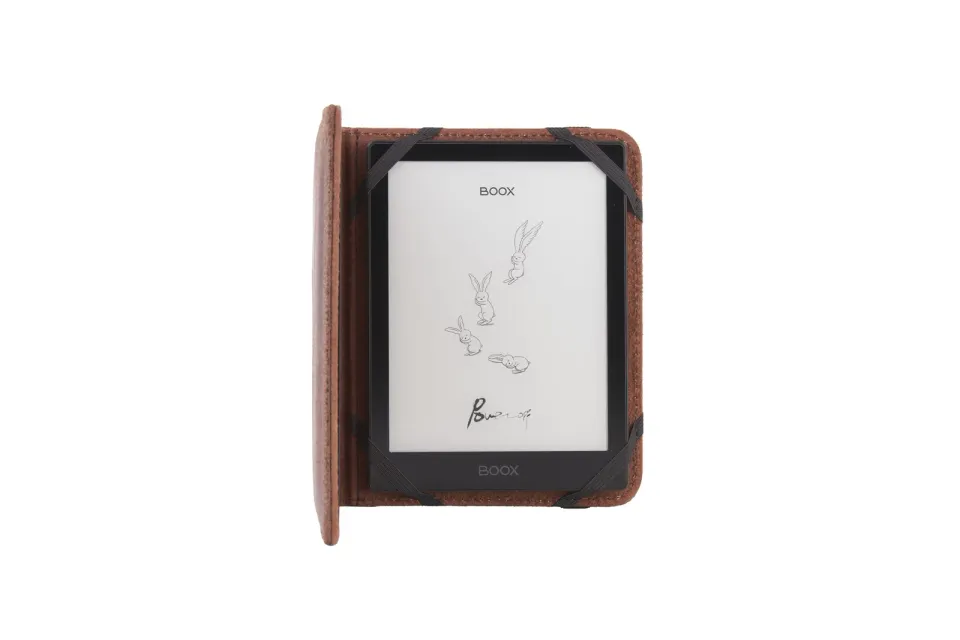 C-TECH PROTECT pouzdro z pravé kůže pro 6" zařízení, RLC-02, hnědé (Onyx Boox Go 6 a Poke 5)