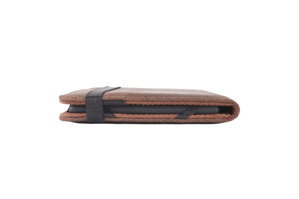 C-TECH PROTECT pouzdro z pravé kůže pro 6" zařízení, RLC-02, hnědé (Onyx Boox Go 6 a Poke 5)