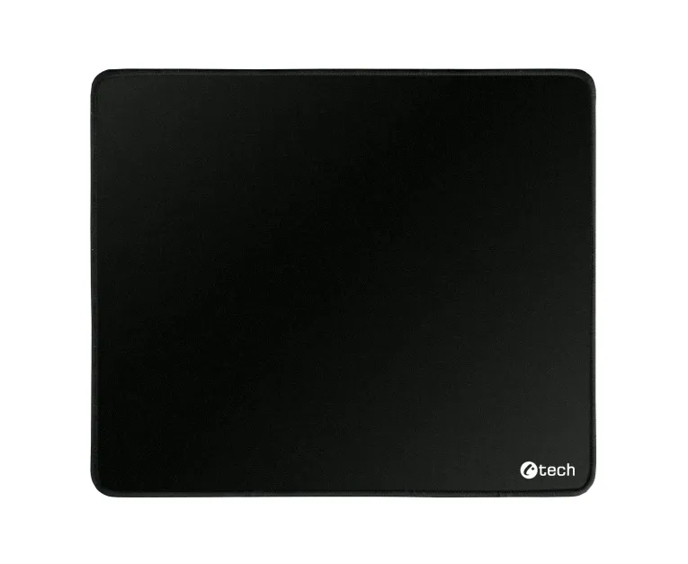 C-TECH podložka pod myš MP-01, černá, 320x270x4mm, obšité okraje