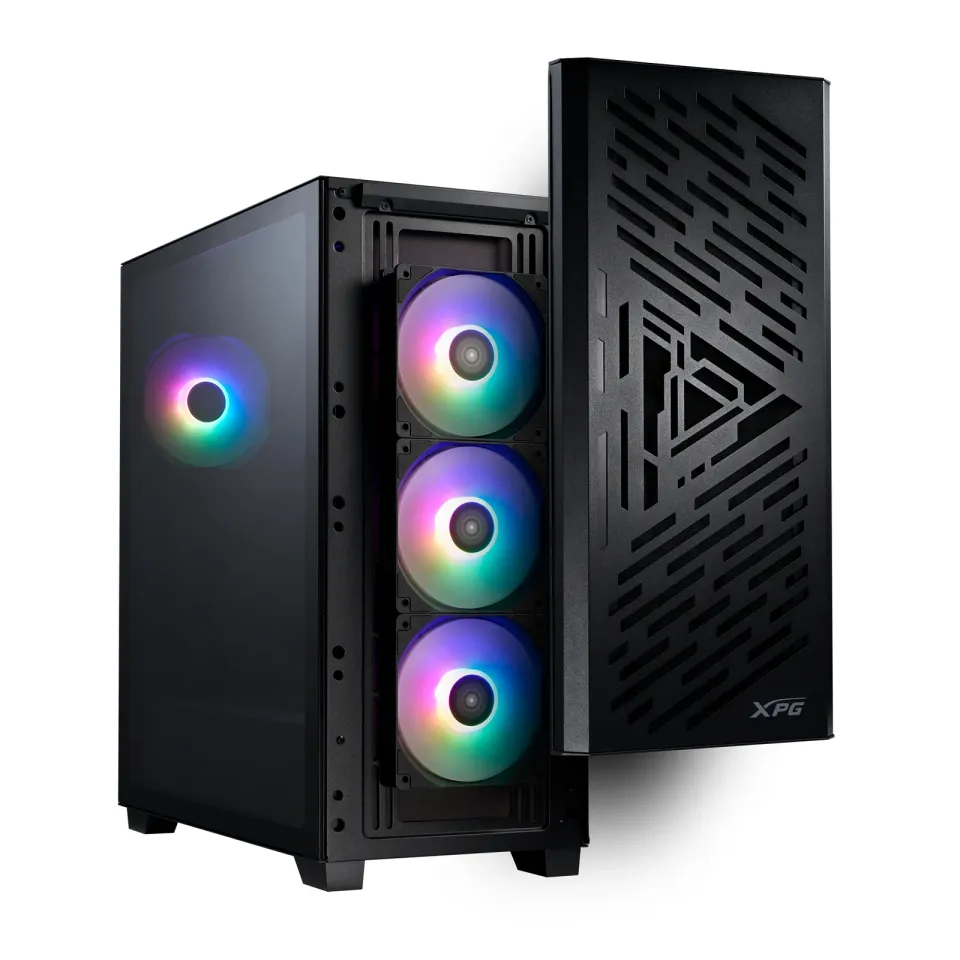ADATA XPG case LANDER 501 Mid-Tower, bez zdroje, 4x 120mm ARGB Fan, Černá
