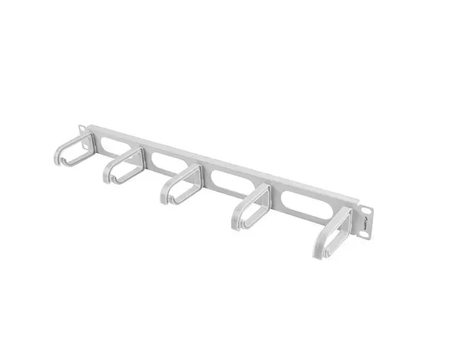 LANBERG 19" PANEL PRO SPRÁVU KABELŮ 5 KROUŽKŮ - TYP B 1U ŠEDÝ